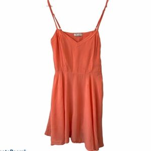 Talula Aritzia Mini Dress Spaghetti Strap Coral XS